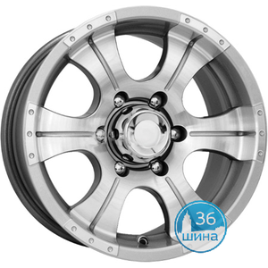 Диски 7.0J15 ET-5 D110.1 КиК Байконур (КС473) (6x139.7) Дарк Платинум, арт.72773 Россия