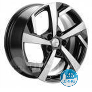 Диски 7.0J17 ET50 D67.1 Khomen Wheels Spoke 712 (5x114.3) Black-FP Китай