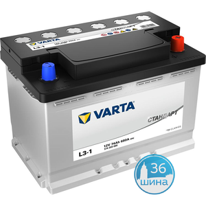 Аккумуляторы 6СТ. 60 Varta Стандарт, п/п, 520А Чехия