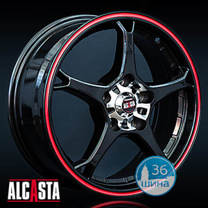 Диски 6.0J15 ET52.5 D63.3 Alcasta M11 (5x108) BKRS Китай