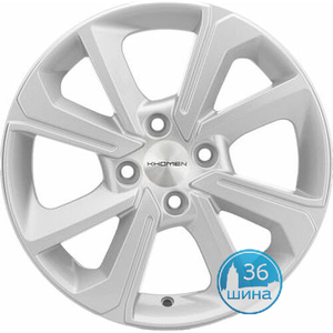 Диски 6.0J15 ET48 D54.1 Khomen Wheels KHW1501 (Rio) (4x100) F-Silver Россия