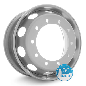 Диски 6.00x17.5 ET127 D164 Mefro (Аккурайд) Тягач (6x222.25) Серебристый, B19DS44 Россия