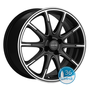 Диски 6.5J17 ET43 D60.1 Khomen Wheels KHW1707 (Lada Vesta Cross) (4x100) Black-FP Россия