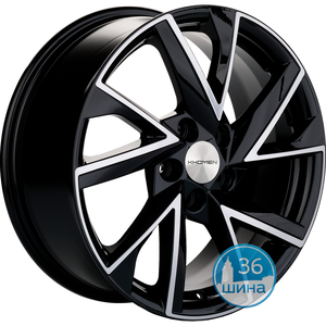 Диски 6.0J15 ET40 D57.1 Khomen Wheels KHW1507 (Polo) (5x100) Black-FP Россия