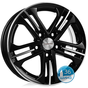 Диски 6.5J16 ET43 D65.1 КиК Trinity-оригинал (КС666) (5x108) Алмаз Черный Россия