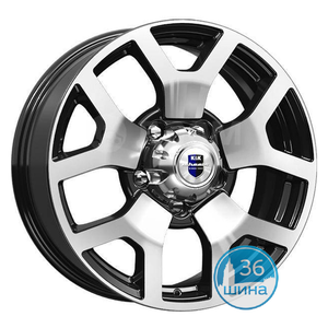 Диски 7.0J18 ET35 D108.5 КиК Намиб (КС775) (5x139.7) Алмаз Черный Россия