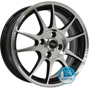 Диски 6.0J15 ET50 D60.1 Megami MGM-5 (4x100) BKF Китай