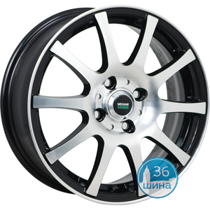 Диски 6.0J15 ET50 D60.1 Megami MGM-2 (4x100) BKF Китай