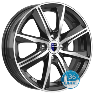 Диски 6.0J15 ET35 D58.5 КиК Арнар (4x98) Алмаз Черный SK, арт.75141SK Россия