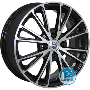 Диски 6.0J15 ET35 D58.5 КиК Меандр (4x98) Алмаз Черный SK, арт.75156SK Россия