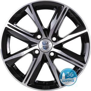 Диски 6.0J15 ET50 D60.1 КиК Арнар-оригинал (КС890) (4x100) Алмаз Черный Россия