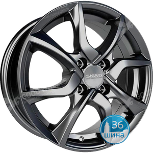 Диски 6.0J15 ET48 D54.1 СКАД Тулон (4x100) Графит, арт.2031027 Россия