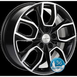 Диски 7.0J17 ET46 D63.3 Khomen Wheels KHW1713 (Changan CS35 Plus) (5x110) Black Россия