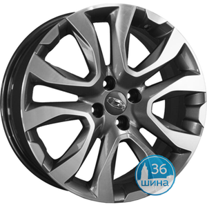 Диски 7.0J17 ET43 D60.1 КиК Протон (X-Ray Cross) (КС769) (4x100) Алмаз антрацит Россия