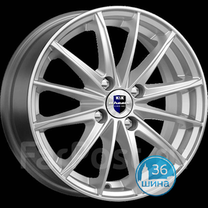Диски 6.0J15 ET35 D58.5 КиК Пойнт Бланк (4x98) Дарк Платинум, (КС884) Россия