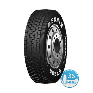 Шины 295/80 R22.5 Б/К SONIX SX806 18PR 152/149L, ведущая Китай