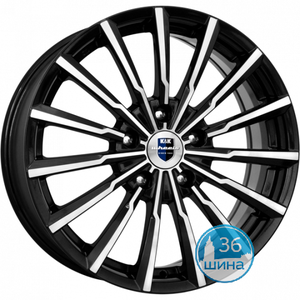 Диски 5.5J14 ET45 D56.1 КиК Акцент (КС641) (4x100) Алмаз Черный, 28257 Россия, (КР)