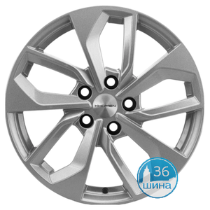 Диски 7.0J17 ET46 D66.6 Khomen Wheels KHW1703 (A4) (5x112) F-Silver Россия