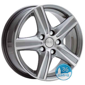 Диски 6.5J17 ET39 D67.1 СКАД Адмирал (5x114.3) Алмаз Грей, арт.1610435 Россия