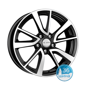 Диски 7.0J17 ET54 D57.1 КиК КС699 VW Jetta (5x112) Алмаз Черный, арт.68034 Россия