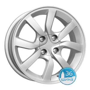 Диски 6.0J15 ET35 D58.5 КиК КС652 Lada Granta Liftback (4x98) Сильвер арт.67873 Россия