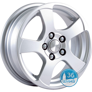 Диски 5.5J14 ET35 D67.1 СКАД Акула (4x108) Сильвер, арт.1330202 Россия